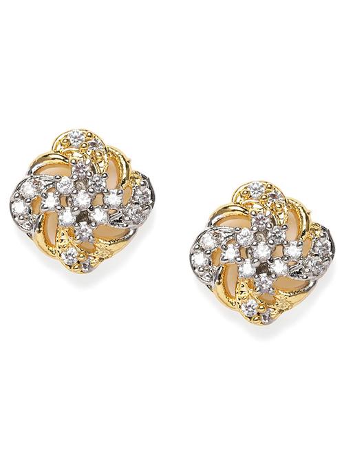 gold brass studs earring - 19839923 - Very Small Image - 1