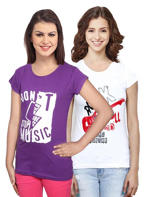 women's t-shirt combo - 19842721 - Very Small Image - 1