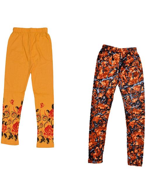 set of 2 printed leggings - 19843152 - Very Small Image - 1