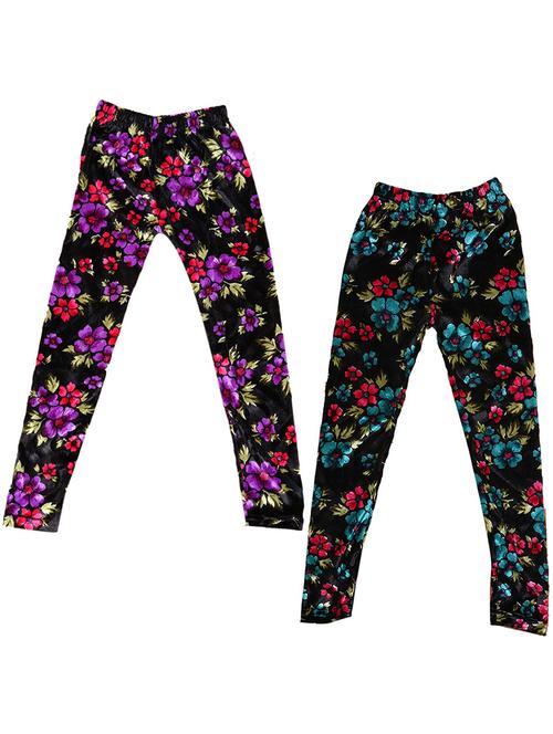 pack of 2 printed leggings - 19843486 - Very Small Image - 1