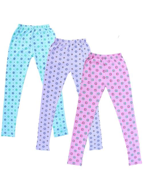 pack of 3 printed leggings - 19843618 - Very Small Image - 1