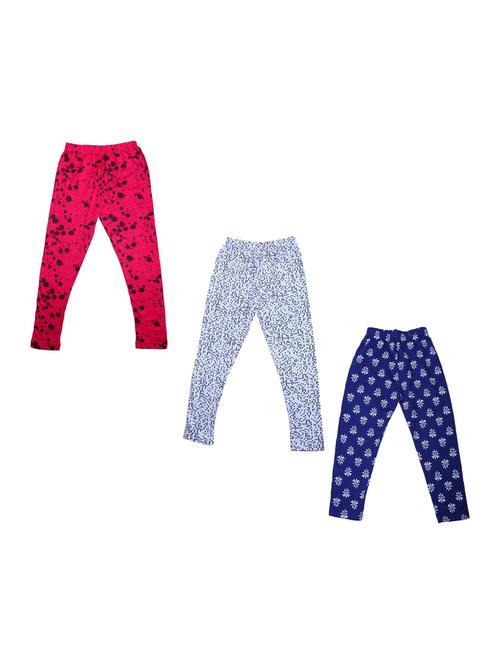 pack of 3 multi colored printed legging - 19844686 - Very Small Image - 1