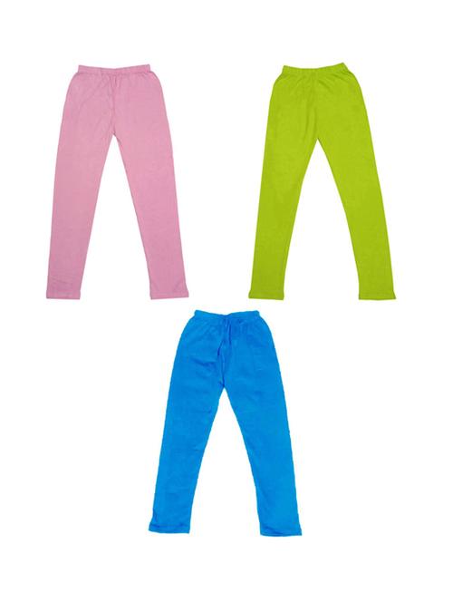 pack of 3 girls solid leggings - 19845353 - Very Small Image - 1
