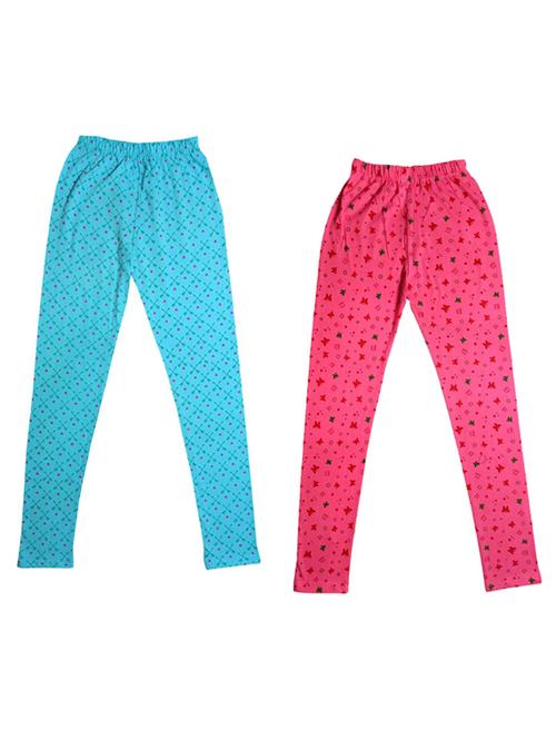 pack of 2 multi colored printed legging - 19845652 - Very Small Image - 1