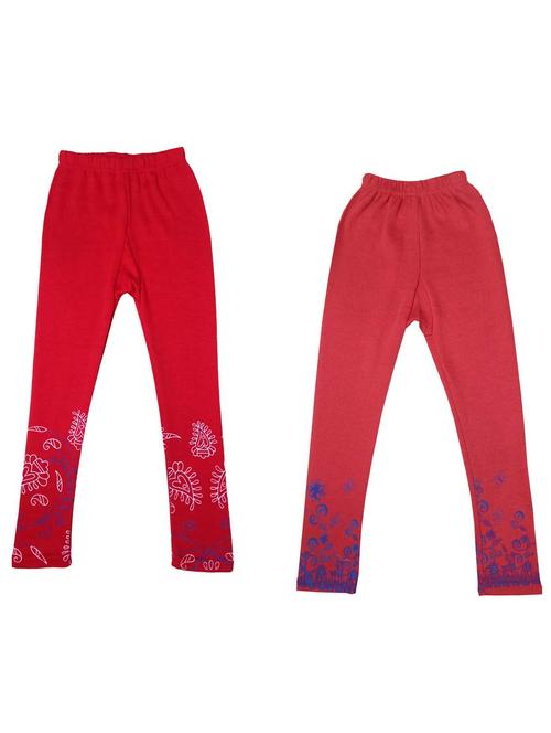 pack of 2 multi colored printed legging - 19845776 - Very Small Image - 1