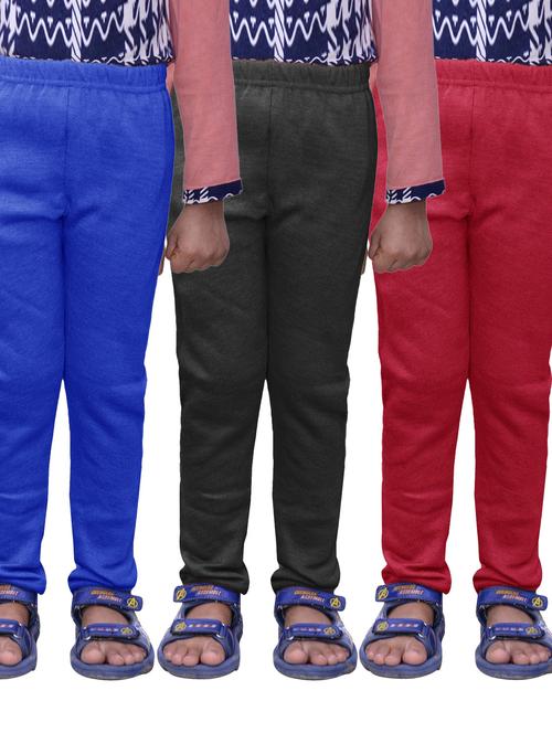 pack of 3 girls solid leggings - 19846547 - Very Small Image - 1