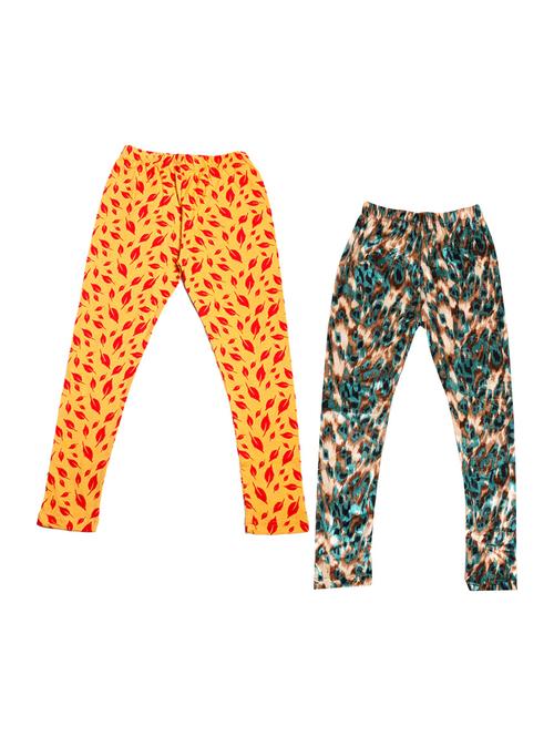 pack of 2 printed leggings - 19846780 - Very Small Image - 1