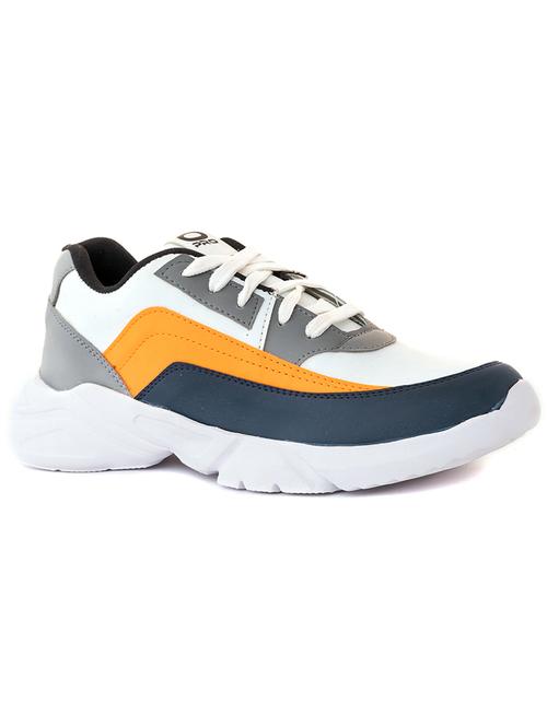 men orange lace up shoes - 19846924 - Very Small Image - 1