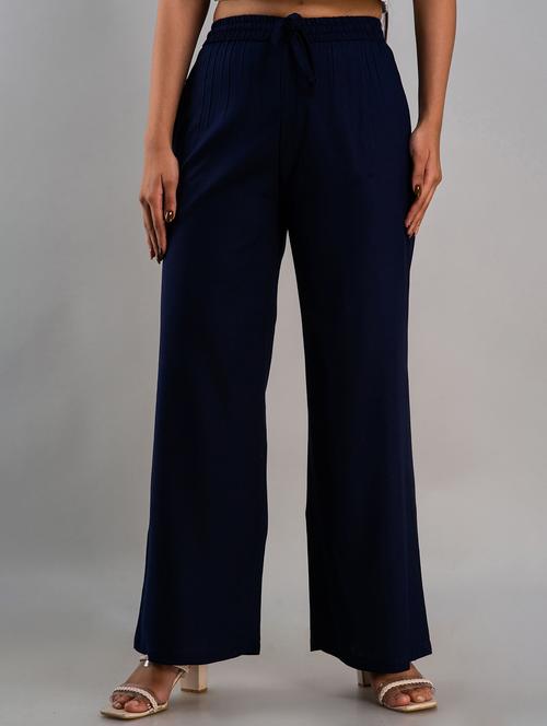 solid wide leg trouser - 19847156 - Very Small Image - 1