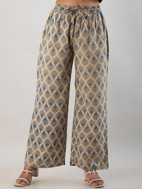printed wide leg trouser - 19847185 - Very Small Image - 1