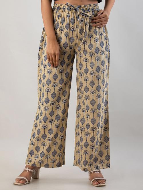 printed wide leg trouser - 19847188 - Very Small Image - 1