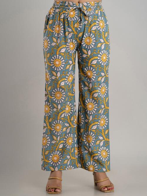 floral printed wide leg trouser - 19847204 - Very Small Image - 1