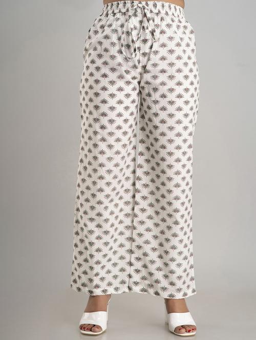 printed wide leg trouser - 19847212 - Very Small Image - 1