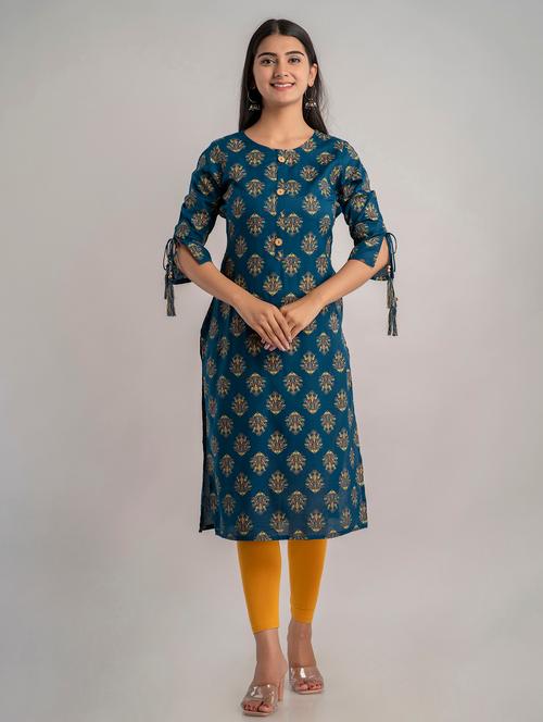 women's straight kurta - 19847241 - Very Small Image - 1