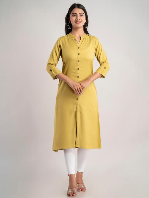 women's front slit kurta - 19847265 - Very Small Image - 1