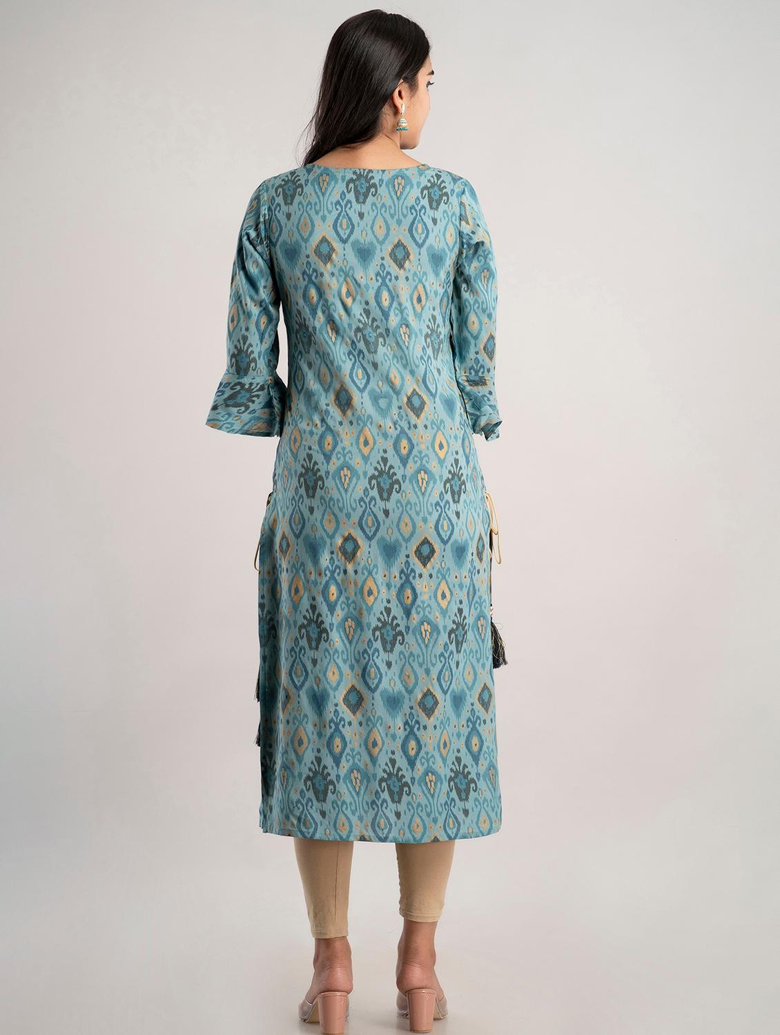 women's straight kurta - 19847292 - Zoom Image - 2