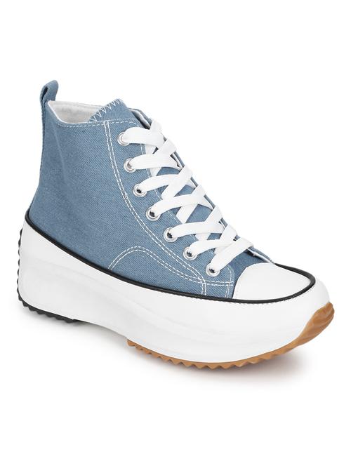 blue canvas laceup sneakers - 19848007 - Very Small Image - 1