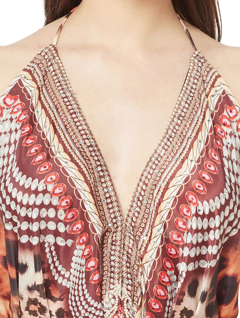 women's high low animal print dress - 19848447 - Zoom Image - 4
