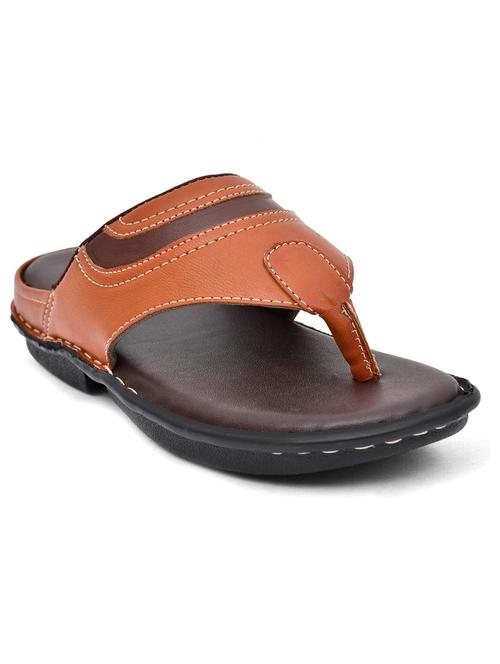 tan synthetic slip on flip flop - 19848677 - Very Small Image - 1