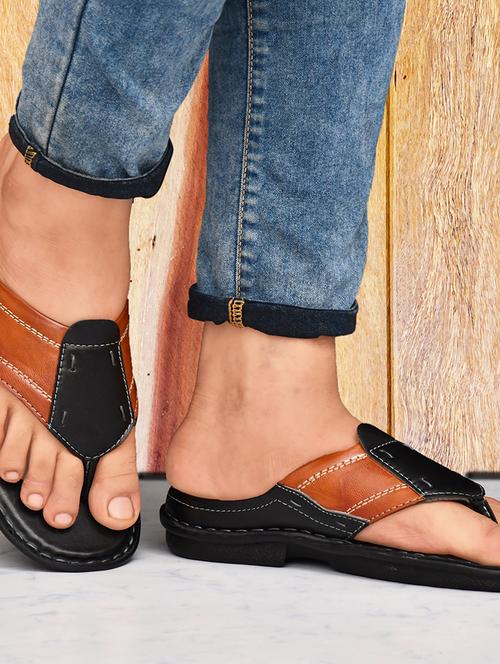 black synthetic slip on flip flop - 19848686 - Very Small Image - 1