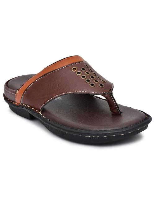 brown synthetic slip on flip flop - 19848729 - Very Small Image - 1