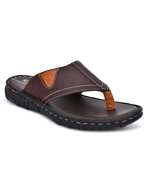 brown synthetic slip on flip flop - 19848736 - Very Small Image - 1