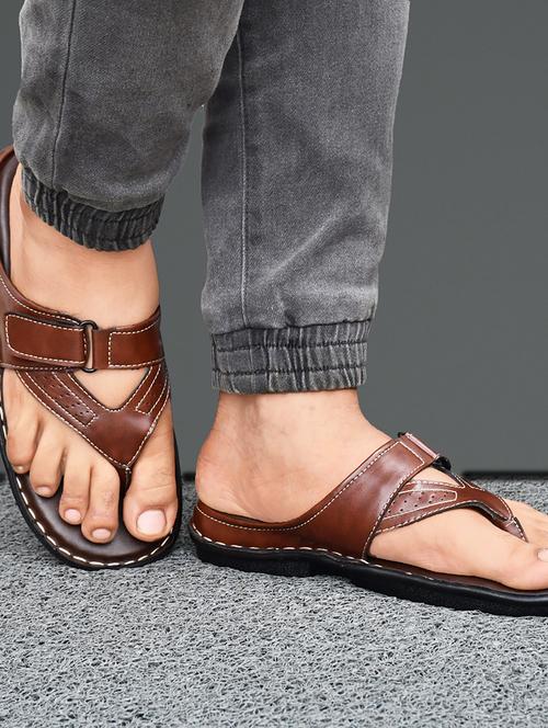 brown synthetic slip on flip flop - 19848757 - Very Small Image - 1