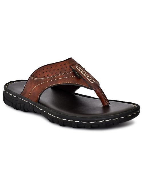 tan synthetic slip on sandals - 19848797 - Very Small Image - 1