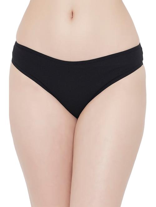 black lycra thongs panty - 19849120 - Very Small Image - 1