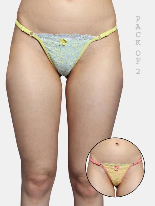 pack of 2 thongs panty - 19849588 - Very Small Image - 1
