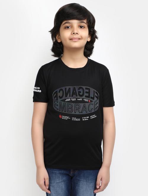 Boys Printed Round Neck T-shirt - 19850413 - Very Small Image - 1