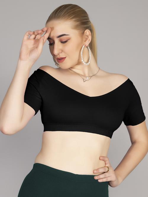 women's crop off shoulder top - 19850737 - Very Small Image - 1