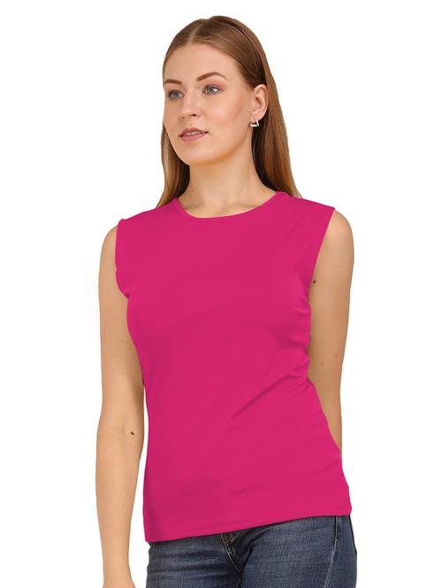 women's straight round neck top - 19851047 - Very Small Image - 1