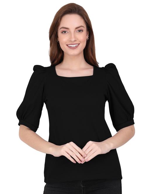 women's straight square neck top - 19851511 - Very Small Image - 1