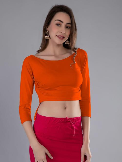 women's crop boat neck top - 19852297 - Very Small Image - 1