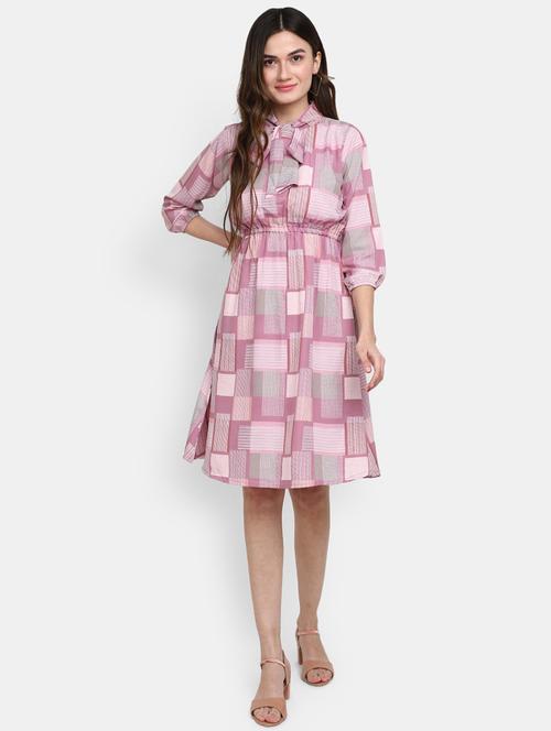 women's  geometric dress - 19852957 - Very Small Image - 1