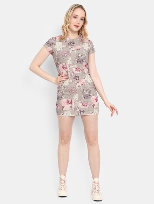 women's bodycon printed dress - 19853009 - Very Small Image - 1