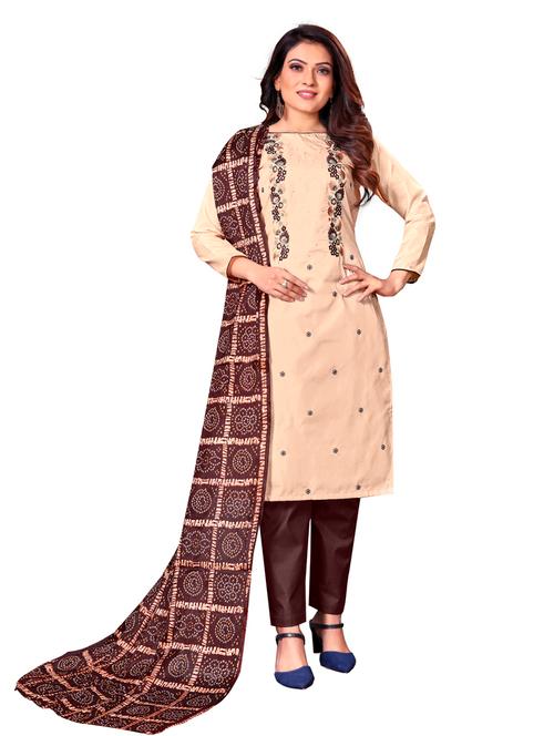 embroidered unstitched suit - 19856777 - Very Small Image - 1