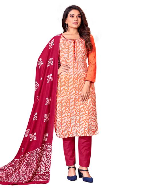 printed unstitched suit - 19856799 - Very Small Image - 1