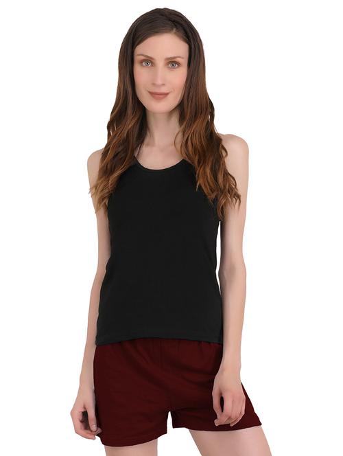 round neck solid nightwear shorts set  - 19857602 - Very Small Image - 1