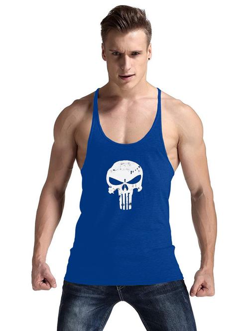 dark blue cotton blend vest - 19858320 - Very Small Image - 1