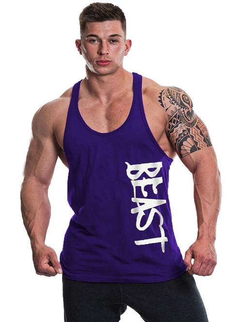 dark blue cotton blend vest - 19859010 - Very Small Image - 1