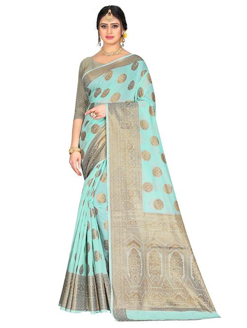 self design woven saree - 19861220 - Very Small Image - 1