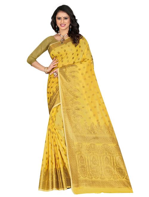 self design woven saree with blouse - 19861546 - Very Small Image - 1