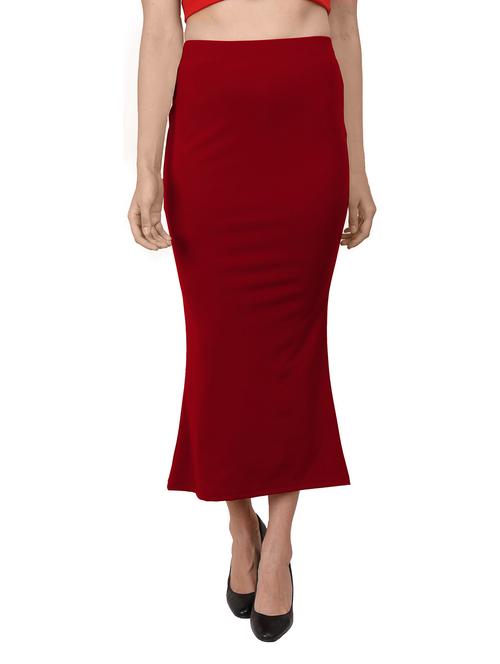 mid rise maroon pencil skirt - 19865576 - Very Small Image - 1