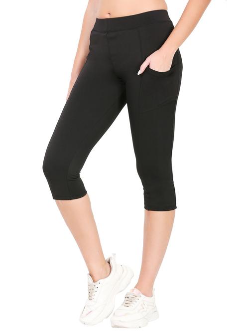 solids mid rise capri leggings - 19865808 - Very Small Image - 1