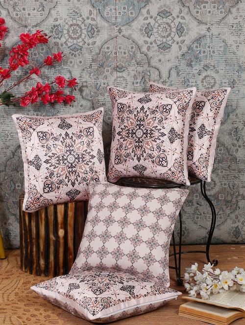 alina decor dual side digital printed set of 5 16x16 inch cushion covers - 19868345 - Very Small Image - 1