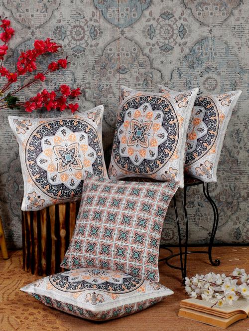 alina decor dual side digital printed set of 5 16x16 inch cushion covers - 19868352 - Very Small Image - 1