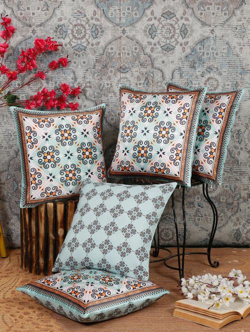 alina decor dual side digital printed set of 5 16x16 inch cushion covers - 19868355 - Very Small Image - 1