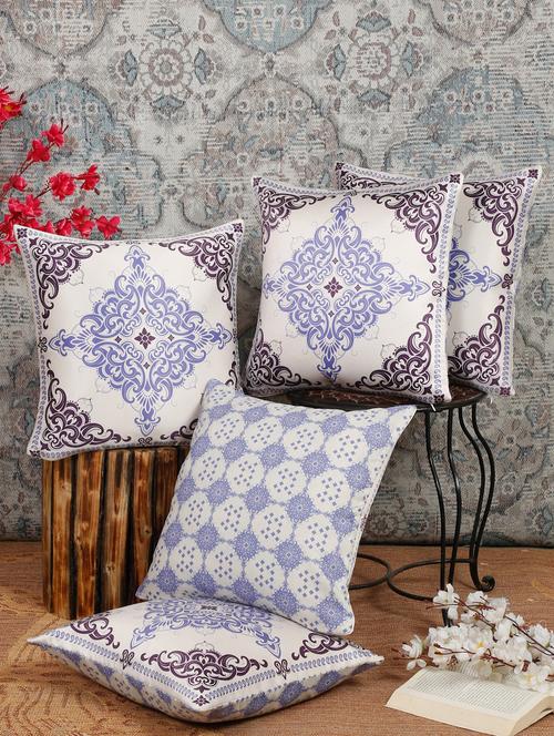 alina decor dual side digital printed set of 5 16x16 inch cushion covers - 19868392 - Very Small Image - 1